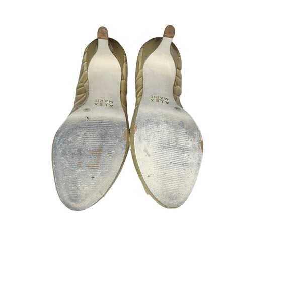 Alex Marie High Heel Shoes 7M Golden Ivory - Picture 5 of 6